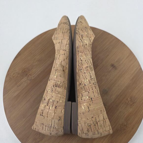 Vionic Shoes Womens Size 7 Cork Pointed Toe Flats Slip-On Orthotic Comfort - Picture 8 of 14